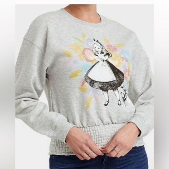 Disney Alice and Wonderland Graphic Sweatshirt size M - Picture 2 of 7
